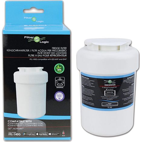 FilterLogic FFL-140G Fridge Water Filter Compatible with GE MWF