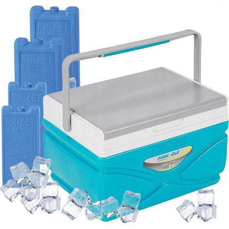 Nevera portátil Pinnacle TPX 8001 de 11 litros, color turquesa, con 4 compartimentos. (1/5)