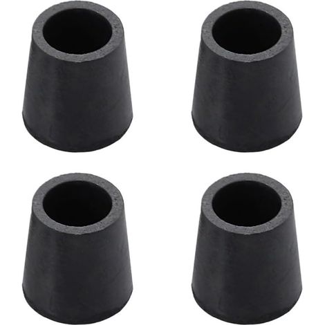 Embouts Ronds Couvre-Pieds Meubles Noir Lot de 4 en PVC et Caoutchouc Protection Bruit et Rayures pour Pieds de Chaise pour Tables et Chaises (1/5)