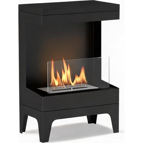 Cheminée électrique negro en acero 38 x 22 x 54 cm (1/5)