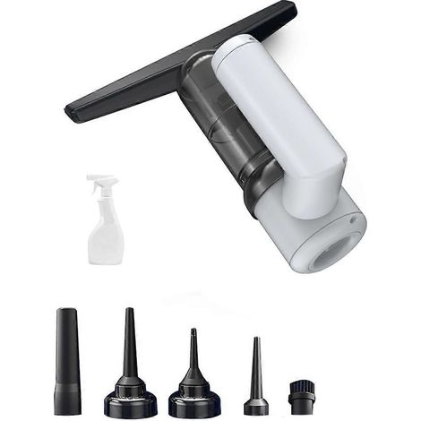 Nettoyeur de vitres multifonctions, aspirateur électrique à forte aspiration, compatible avec les miroirs et les vitres de voiture. (1/5)