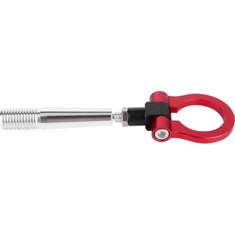 Crochet de remorquage style JDM, anneau de tractage à visser pour course sur circuit, compatible Infiniti FX35/FX45/FX50 QX70, rouge, fixation par vis, accessoire auto robuste. (1/5)