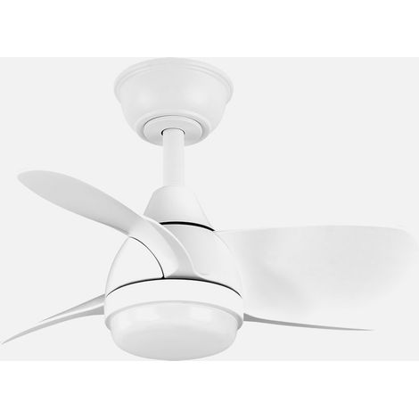 Ventilador Dc 24w Pirdo Blanco 3 Aspas 60d 2400lm 6 Vel. 3000-4500-6000k C/remoto, Memoria Y Temporizador