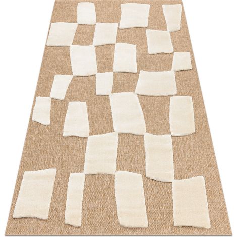 Tapis SPARK 0710A beige / crème - Géométrique, sisal, structurel beige 160x220 cm
