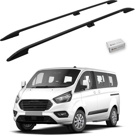 TURTLE kompatibel mit Ford Custom 2012-2023 / Kurze Version Dachreling Crown Schwarz (1/5)