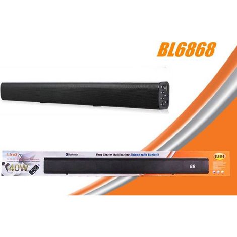 Sound Bar System Audio Bluetooth Home Theater Multifunction 40w Telecomando Bl686868