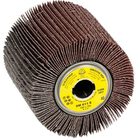 KLINGSPOR Satinierwalze SM 611 S 80 braun - 7326 (1/3)