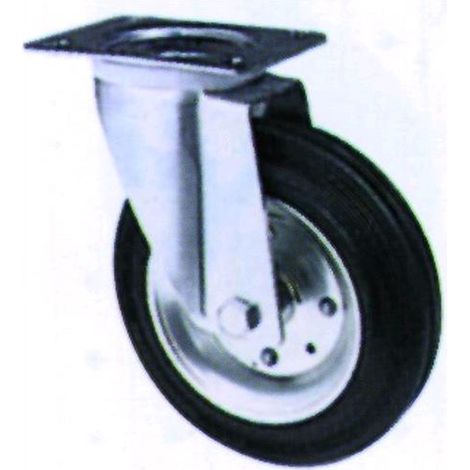 Vigor Ruote Gommate Base Girevole 80X24Mm