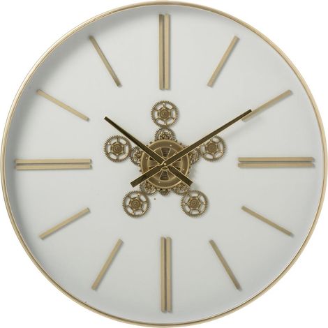Horloge Murale Design "Runa" 90cm Blanc (1/4)