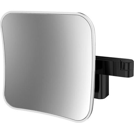 Miroir de Maquillage et de Rasage à LED sur Bras Double Articulation, Miroir de Maquillage carré avec éclairage Mural grossissant à intensité Variable (5 Compartiments) (1/5)