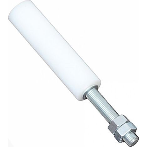 Poulie guide nylon pour portail – Ø35mm – L248mm – Installation supérieure pour portes coulissantes – Anti-oscillation – Ebro