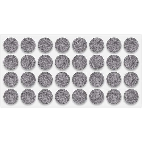 32x Patin feutre autocollant adhésif gris diamètre 25mm épaisseur 3mm Anti Rayures A coller Protection Pied Meuble Table Chaise Sol Parquet (1/3)