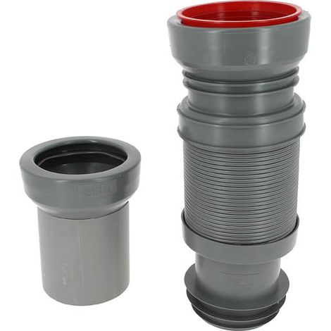 Ceta – Pipe souple extensible 320 à 670mm pour WC suspendu – Raccordement Ø100/110mm – Montage rapide – Résistance chimique élevée