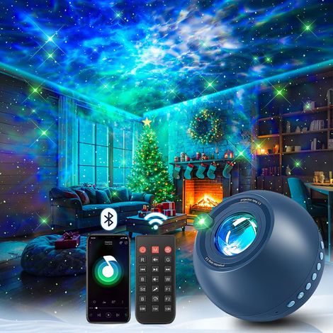 Projecteur de ciel étoilé, 15 couleurs 15 Projecteur d'endormissement Galaxy, Lumière nocturne Bluetooth enfants avec télécommande, cadeaux pour filles/femmes/jeunes, Halloween/Noël/décoration