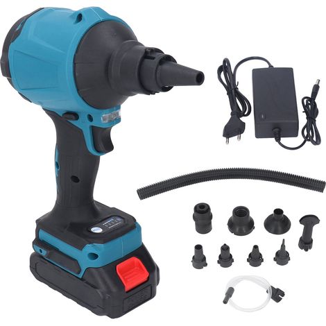 Soufflette à air rechargeable sans fil, gonfleur multifonction lithium électrique 110‑240V prise UE (1/5)
