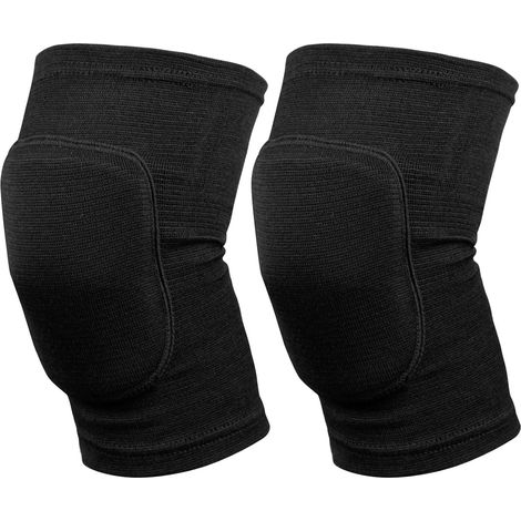 Genouillères de Danse, 1 Paire Élastique Genou Protection Genouillères Unisexe Anti-collision Genouillères Volley-Ball pour Sport Danse Yoga Noir (M) (1/5)