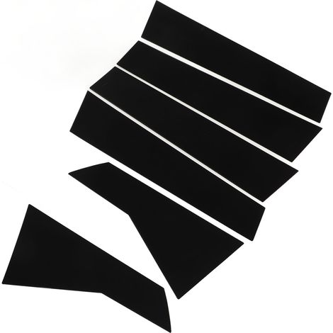 6 pièces garniture de pilier de porte vitre PC noir brillant moulure couvre-pilier de fenêtre remplacement pour JAZZ 2021 (1/5)