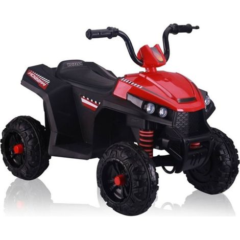 S601 Akku-betriebenes Quad-Bike, Geländefahrzeug, EVA-Räder, LED-Beleuchtung, Rot (1/4)