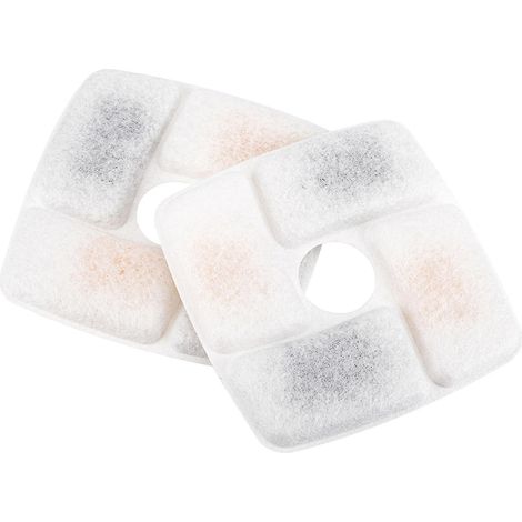 Filtre à charbon pour fontaine carrée à eau pour chat, filtre de rechange. (1/4)