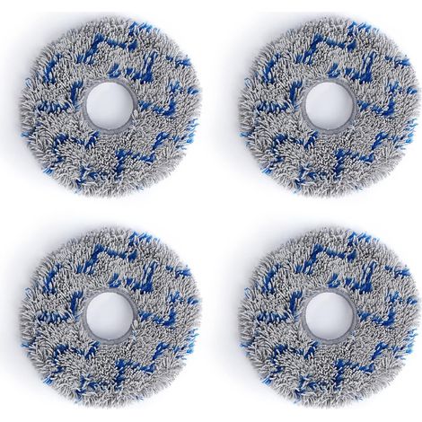 4x Mocio lavabile a strisce grigie - Serie DEEBOT X1,Adatto per salviette Ecovacs T10/X1 (OMNI/TURBO) (1/5)