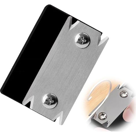 Coupe Bordure Manuel Rabot Bois avec Lame de Rechange, Araseur de Chant Droit Noir pour Menuiserie et Bricolage, Outil de Finition Précis pour Chant Plan de Travail, Bordure PVC, ABS et Placage (1/5)