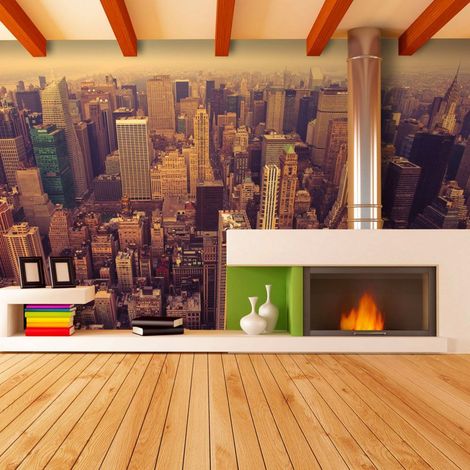 Papier peint Manhattan vu du ciel, New York - 300 x 230 cm