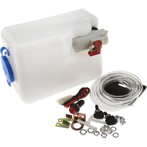 Universelle 12-Volt-Scheibenwaschpumpe für Autos mit Reinigungsflasche (1/5)