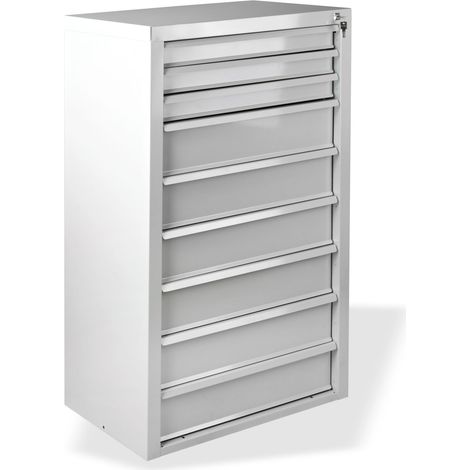 ADB Schubladenschrank RAL7035 Werkzeugschrank 9SL Schrank Schubladen Werkstatt (1/5)