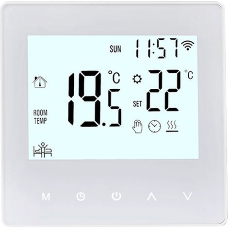 TUYA Smart Temperature Controller App White Bracelet 16A CONSTRUCTION COLLECTION WIFI (1/5)