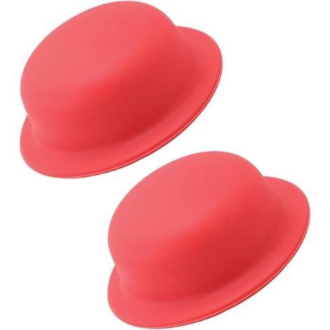 2 Pièces Couvercle de poignée de couvercle anti-brûlure bouton de couvercle de pot en silicone protecteur de poignée de couvercle (1/4)