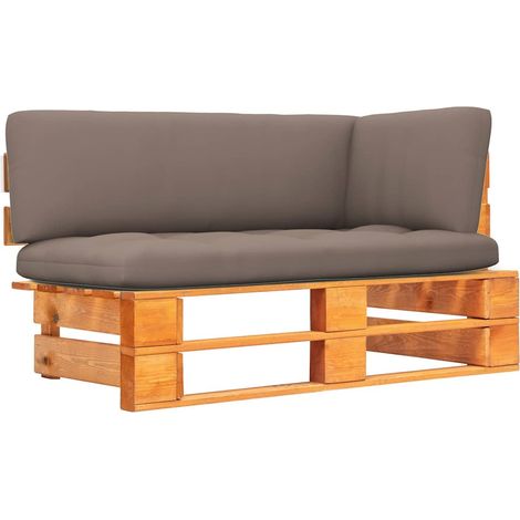 Canapé d'angle palette de jardin-Salon de jardin Sofa extérieur marron miel bois pin imprégné 356557 (1/5)