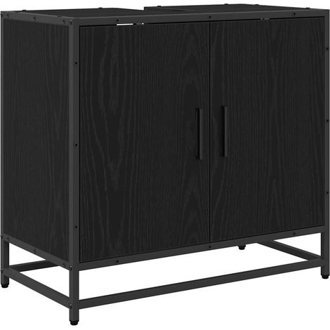 Maison Exclusive - Meuble de Lavabo de Salle de Bain Chêne noir 65 x 33 x 60 cm