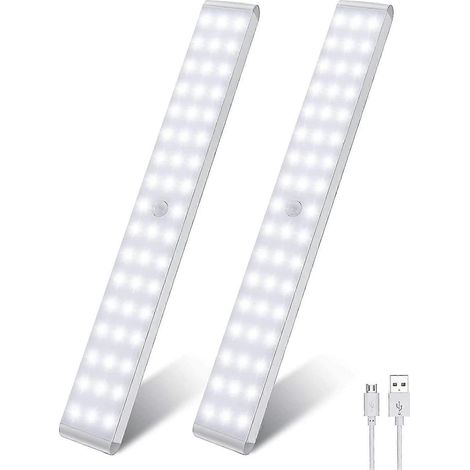 Barre lumineuse LED à détecteur de mouvement Heilwiy pour cuisine (lot de 2), idéale comme cadeau pour sous-meuble. (1/5)