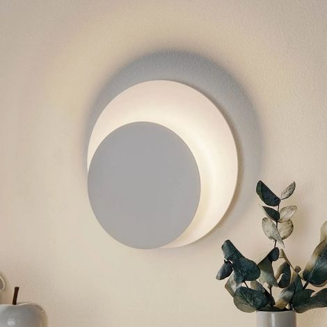 [GEBRAUCHT] B-Ware Wandleuchte Wandlampe Circle Leuchte Lampe Rund Form Weiß Stahl Innenbeleuchtung