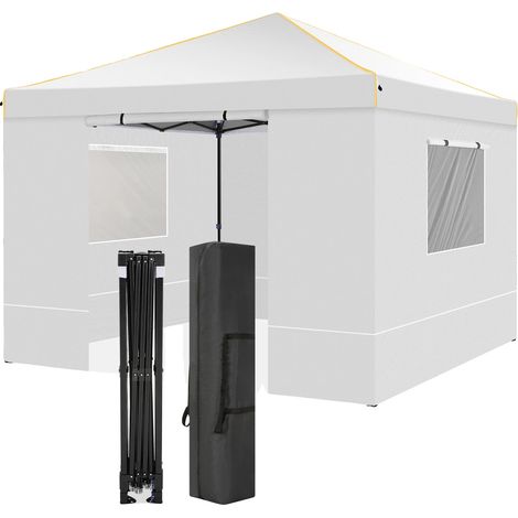 Tente Canopy, Design Imperméable, Montage Facile, BLANC (1/2)