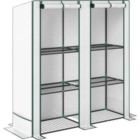 Three-Tier Mini Greenhouse - White