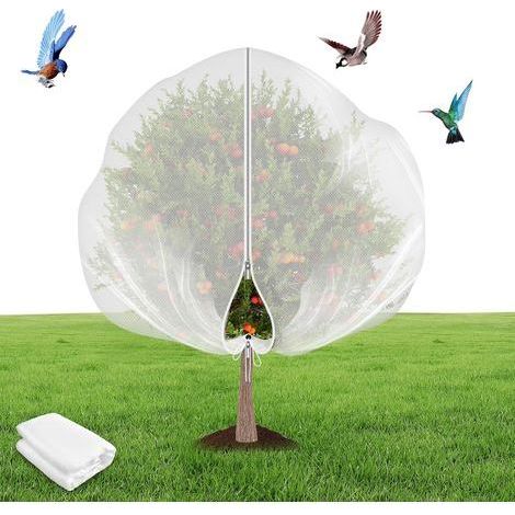 1 Pièce Filet de Protection Jardin, Maille Fine HDPE, Cordon et Fermeture Éclair, Pour Arbres Fruitiers (1/5)
