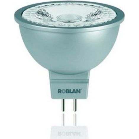 Ampoule dichroïque LED MR16 6W 12V Roblan  3000K - 6W