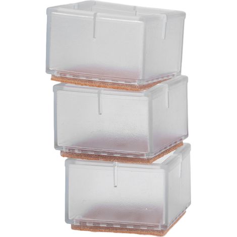 Lot de 10 protège-pieds de chaise en feutre de caoutchouc antidérapant pour pieds de table et de meubles, idéal pour le bureau et la maison. (1/5)