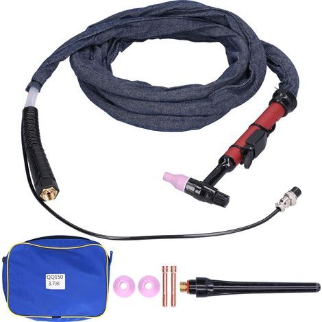WIG-Schweißbrenner mit integriertem flexiblem Kopf und Argon-Schweißpistole, M16 QQ150, 3,7 Meter (1/5)