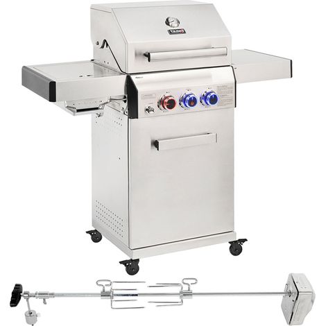 TAINO Gasgrill-Set PLATINUM 2+1 + Drehspieß Infrarot Keramik-Brenner (1/5)