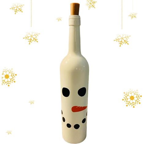 Décorations de Noël pour vin, lumières décoratives pour bouteilles  de vin, bouteilles de vin lumineuses, décoration de bouteilles de vin de Noël, bouteilles de vin décoratives avec lumières, (1/5)