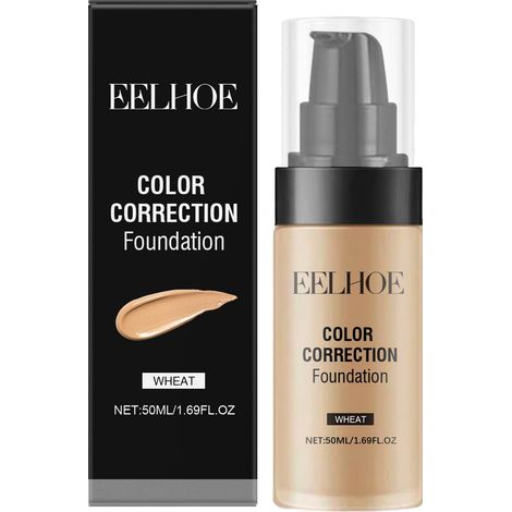 Fond de teint EELHOE Teinte Naturelle - Doux, Frais, Léger, Fini Lumineux, Hydratant, Longue Tenue, Teinte Blé, 50 ml (1/5)
