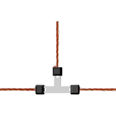 Kerbl Litzclip Litzen-T-Verbinder 3mm, Edelstahl, 5 Stück-KER442015/056 (1/5)