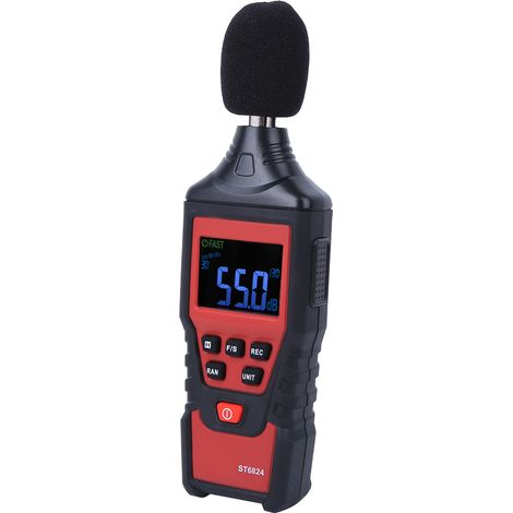 Digitales Schallpegelmessgerät ST6824, Sprachtester, Geräuschpegelmonitor, Messwerkzeug 30-130 dB (1/5)