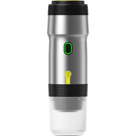 Machine à expresso portable 3 en 1, mini cafetière de voyage pour le camping, support voiture avec USB, compatible avec le café moulu et les capsules (1/5)