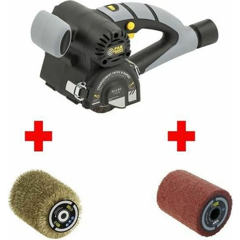 FARTOOLS PACK REX80 RENOVATEUR COMPACT + BROSSE FIL LAITONNE + + BROSSE FIBRE SYNTHETIQUE (1/5)