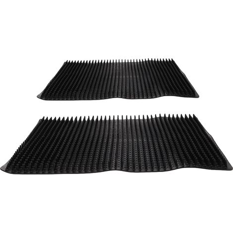 Lot de 2 Tapis Anti-Démangeaisons pour Bétail 360X300 MM en Caoutchouc Souple Grattoirs pour Chevaux Bovins et Chèvres Accessoires de Grattage pour Élevage Confort et (1/5)