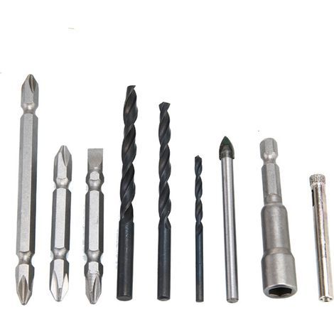 Steckschlüssel- und Schraubendreher-Bit-Set für elektrische und manuelle Bohrmaschinen, vielseitiges Bohrzubehör. (1/3)