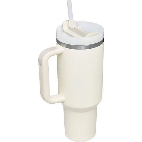 Gobelet isotherme inox 40 oz avec paille, grande capacité pour boisson chaude et froide (1/3)